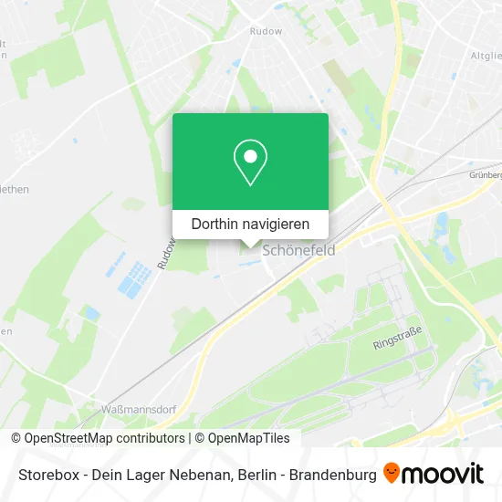 Storebox - Dein Lager Nebenan Karte