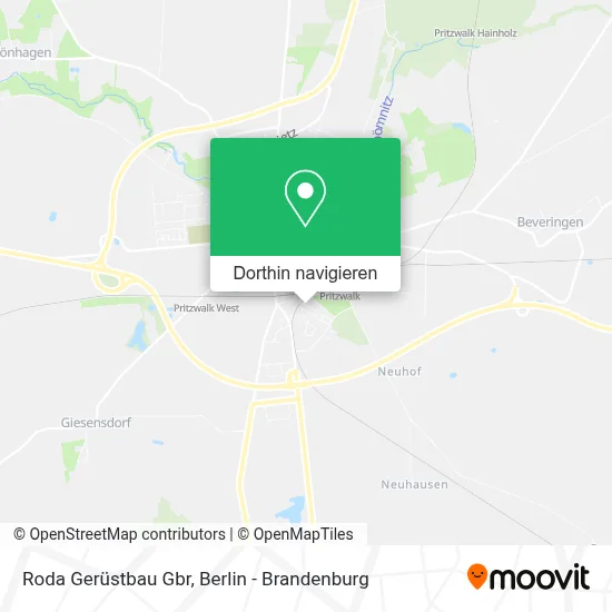 Roda Gerüstbau Gbr Karte