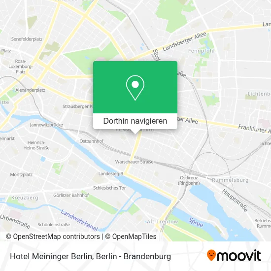 Hotel Meininger Berlin Karte