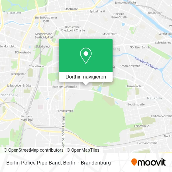 Berlin Police Pipe Band Karte