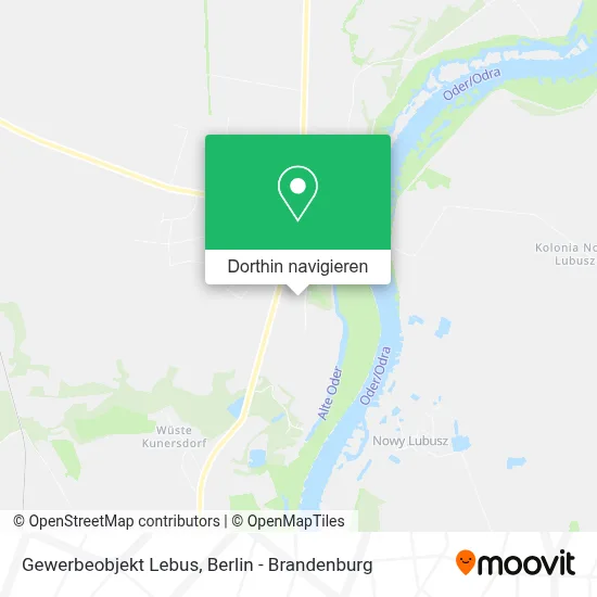 Gewerbeobjekt Lebus Karte