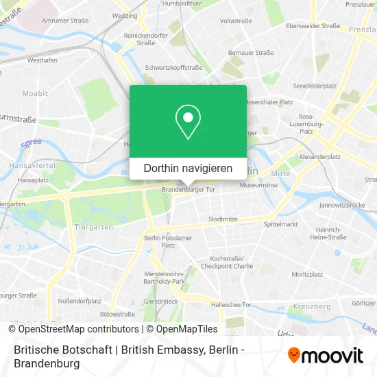 Britische Botschaft | British Embassy Karte