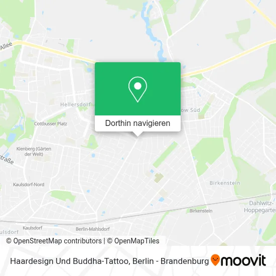 Haardesign Und Buddha-Tattoo Karte