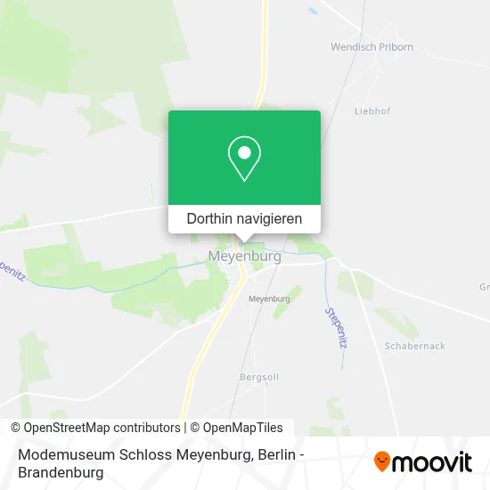 Modemuseum Schloss Meyenburg Karte