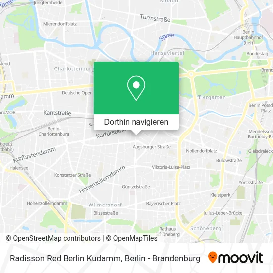 Radisson Red Berlin Kudamm Karte