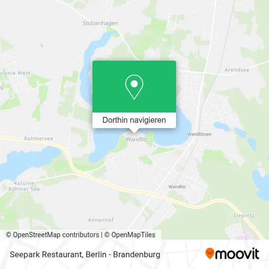 Seepark Restaurant Karte