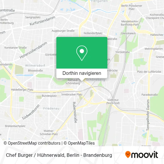 Chef Burger / Hühnerwald Karte