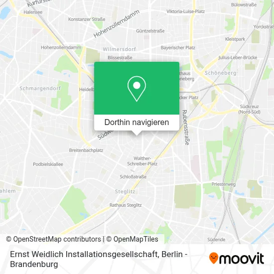 Ernst Weidlich Installationsgesellschaft Karte