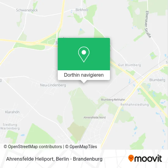 Ahrensfelde Heliport Karte