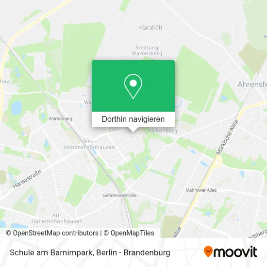 Schule am Barnimpark Karte