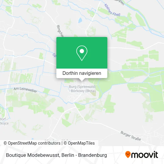 Boutique Modebewusst Karte