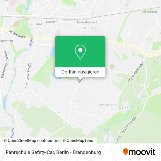 Fahrschule Safety-Car Karte