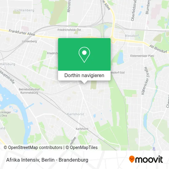 Afrika Intensiv Karte