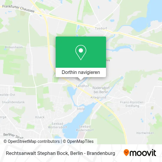 Rechtsanwalt Stephan Bock Karte