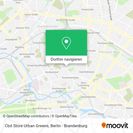 Cbd Store Urban Greens Karte