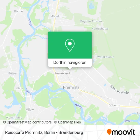 Reisecafe Premnitz Karte