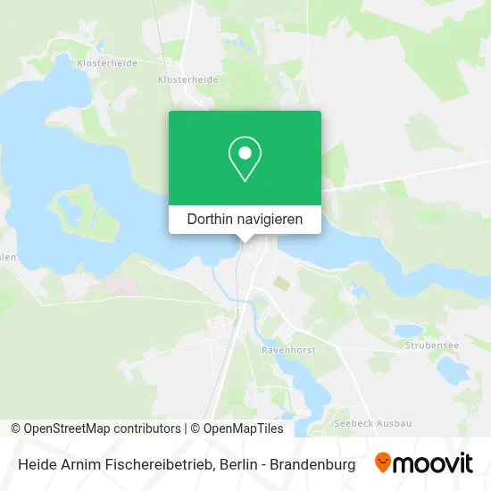 Heide Arnim Fischereibetrieb Karte