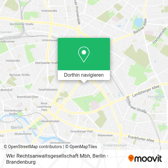 Wkr Rechtsanwaltsgesellschaft Mbh Karte