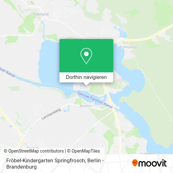 Fröbel-Kindergarten Springfrosch Karte