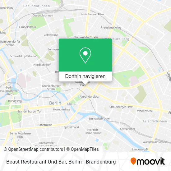 Beast Restaurant Und Bar Karte