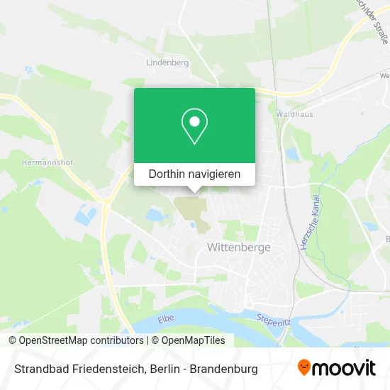 Strandbad Friedensteich Karte