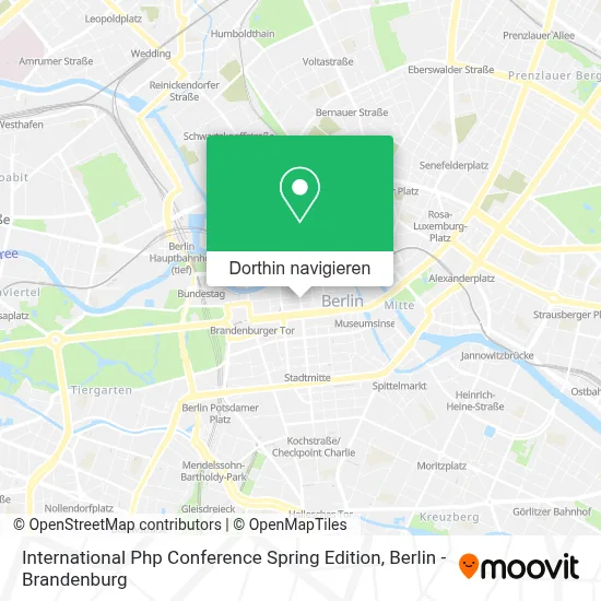International Php Conference Spring Edition Karte