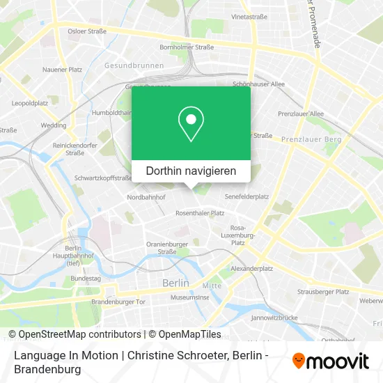 Language In Motion | Christine Schroeter Karte