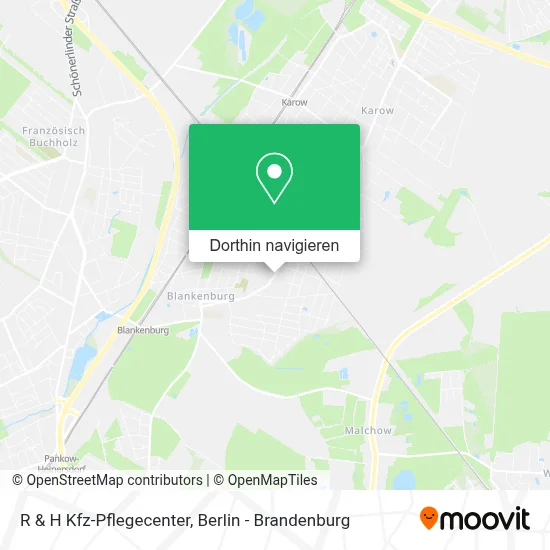 R & H Kfz-Pflegecenter Karte