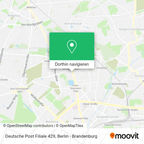 Deutsche Post Filiale 429 Karte