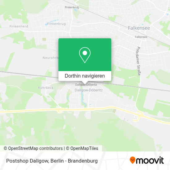 Postshop Dallgow Karte