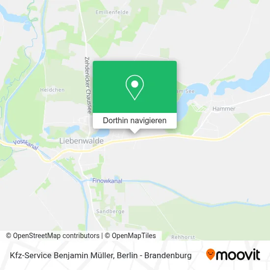Kfz-Service Benjamin Müller Karte