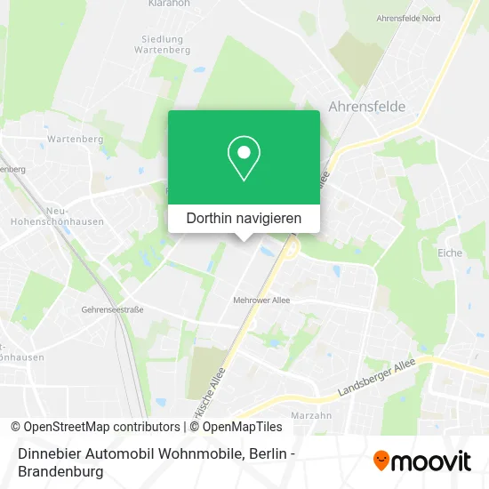 Dinnebier Automobil Wohnmobile Karte