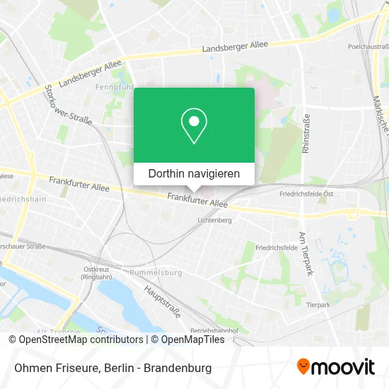 Ohmen Friseure Karte