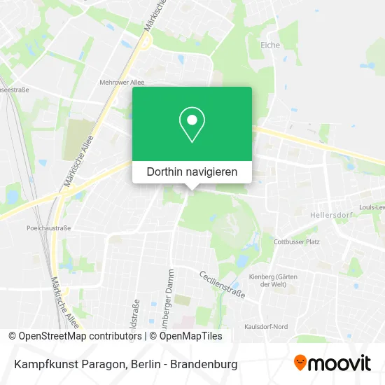 Kampfkunst Paragon Karte