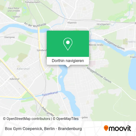 Box Gym Coepenick Karte