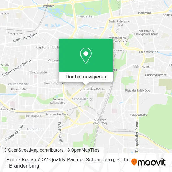 Prime Repair / O2 Quality Partner Schöneberg Karte
