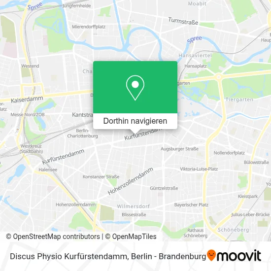 Discus Physio Kurfürstendamm Karte