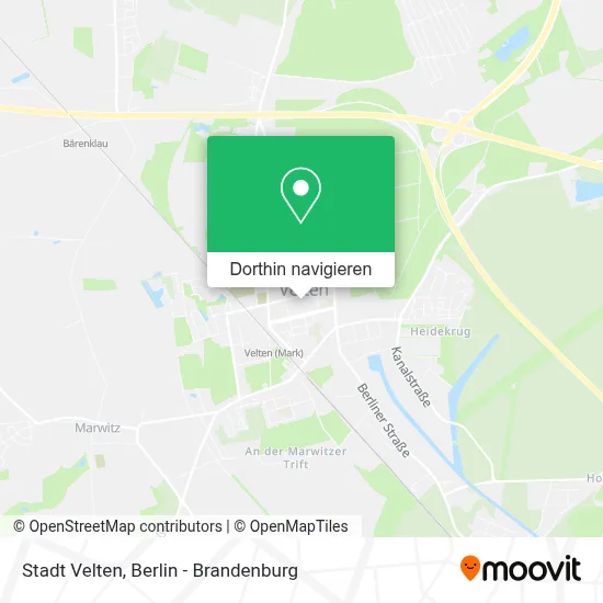 Stadt Velten Karte