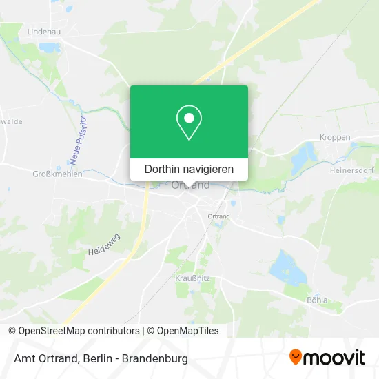 Amt Ortrand Karte