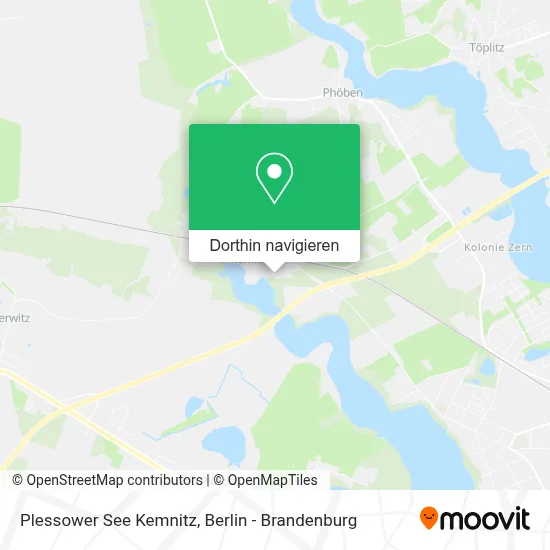 Plessower See Kemnitz Karte