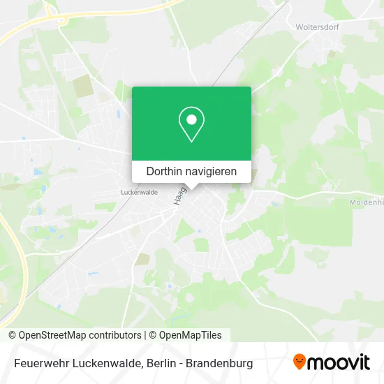 Feuerwehr Luckenwalde Karte