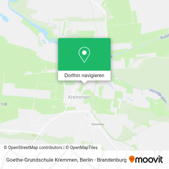 Goethe-Grundschule Kremmen Karte