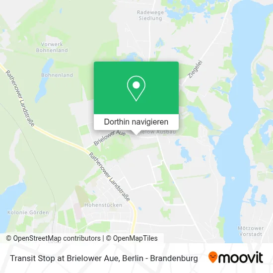 Transit Stop at Brielower Aue Karte