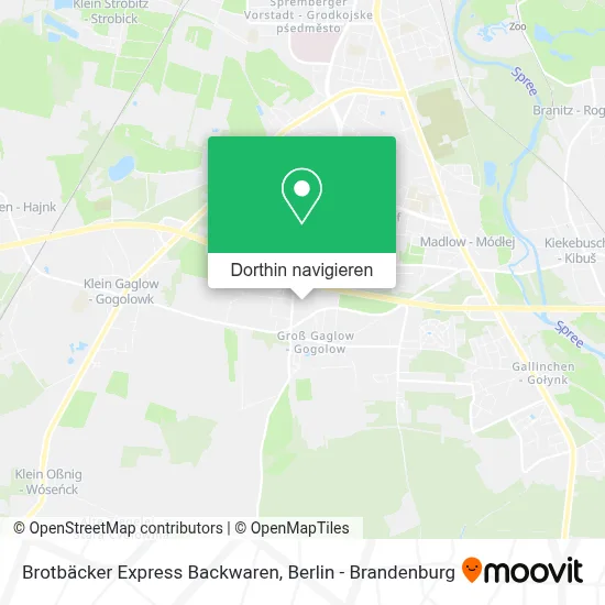 Brotbäcker Express Backwaren Karte