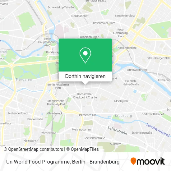 Un World Food Programme Karte