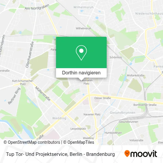 Tup Tor- Und Projektservice Karte
