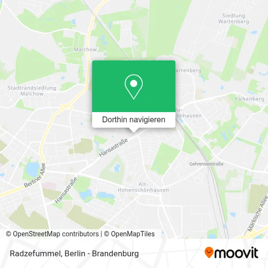 Radzefummel Karte