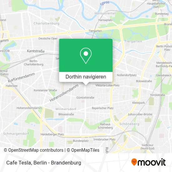 Cafe Tesla Karte