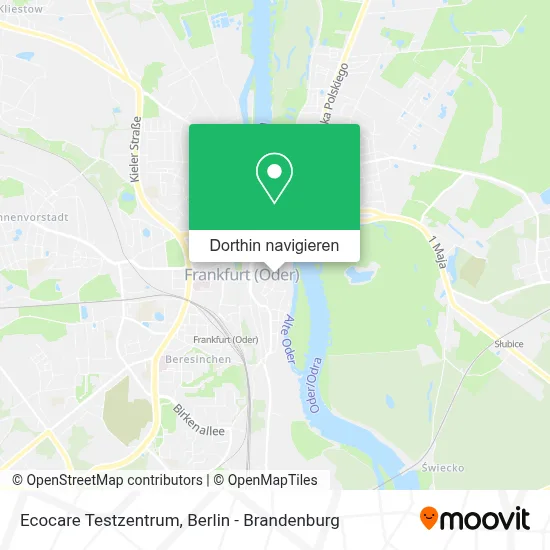 Ecocare Testzentrum Karte