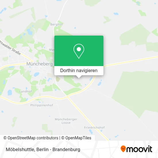 Möbelshuttle Karte